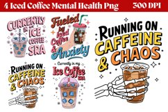 Iced Coffee Mental Health Png Bundle Product Image 3