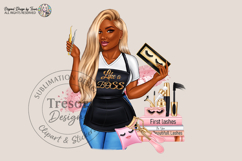 Blonde Black Lash Artist Woman PNG Boss Babe Beauty Design Product Image 2