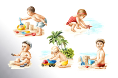 Kids on the beach Product Image 3
