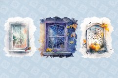 Watercolor spooky window. Halloween PNG sublimation Product Image 2