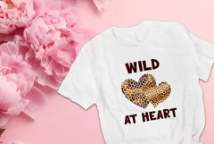 Valentine's Day Sublimation, Wild At Heart Png, Love Heart Product Image 2