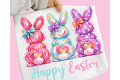 Bunny Coquette Bow PNG, Brushstroke bunny easter PNG, Bunny Product Image 2