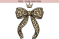 Leopard Bow PNG | Coquette Leopard Print Bow Product Image 2