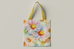 Bright Daisy Floral Digital Paper Product Image 2