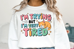 I&#039;m trying but I&#039;m very tired Svg | Svg Cut File | Shirt Svg Product Image 1