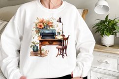 Vintage Floral Writing Clipart Product Image 2