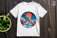 Snowy Mountain Peak clipart sublimation png Product Image 2