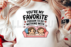 Cute Couple Relaxing On Sofa With Dog Valentines Day Product Image 2