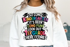 So Long Kindergarten svg | Svg Files for Cricut | Shirt Svg Product Image 1