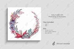 Floral frame on White Background Product Image 1