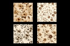 Shabby Chic Brown Flower Digital Paper Product Image 2