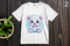 Cute Polar Bear Clipart Sublimation PNG Product Image 2