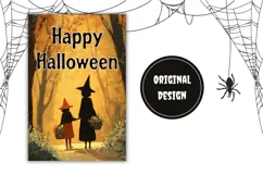 Cartoon Witches Garden Flag, Happy Halloween Garden Flag Product Image 2