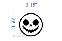Halloween Ornament SVG laser cut file for Glowforge Product Image 2