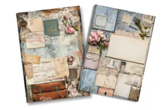 Vintage Ephemera Junk Journal Pages Product Image 2