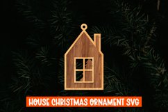 Christmas Ornament Building Cut File SVG,Houses Laser Cut Product Image 1