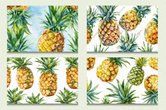 Watercolor Pineapple Cutting Boards sublimation Design Product Image 2