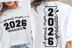 Proud Mom 2026 Graduate SVG PNG Custom shirt, Graduate SVG Product Image 2