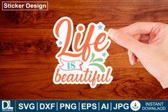 Motivational sticker design, Inspirational sticker design Product Image 1