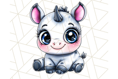Safari Animals Clipart Png, Cute Kawaii Style for Crafts Product Image 2