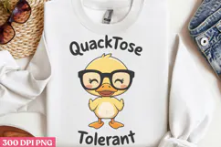 Quacktose Tolerant PNG, Funny Duck Sublimation PNG Product Image 3