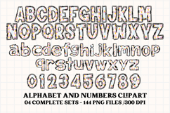 Baby Girl Alphabet, baby girl letters doodle, baby clipart Product Image 2