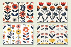 Scandinavian Flowers Cutting Boards sublimation Design Product Image 2