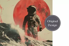 Space Tumbler Wrap Design, Astronaut Tumbler Sublimation Product Image 2