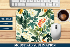 Botanical Garden Mouse Pad | Mouse Pad Sublimation Product Image 1