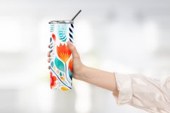 Watarcolor Floral Patterns Tumbler Warp Design Product Image 2