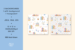 Winter Books Seamless Pattern, Cozy Bookish Background Product Image 2