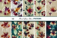 Broken Floral Glass Stains Seamless Digital Paper Volume 1 Product Image 2
