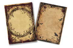 Gothic Witchy Vintage Junk Journal Pages Product Image 2