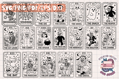 Halloween Tarot Card Bundle 40 Designs SVG PNG Black White Product Image 2