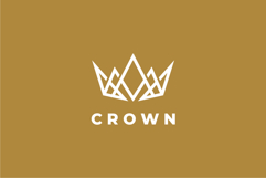 Abstract Crown Logo Design Vector Illustration Product Image 2