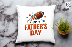 Father’s Day Football Sublimation Clipart PNG Design Product Image 2