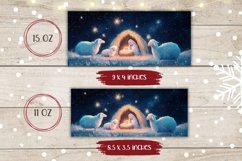 Christian Mug Wrap, Christmas Mug Sublimation Design Product Image 2