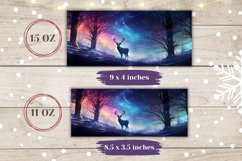 Winter Forest Mug Design, Christmas Deer Coffee Mug Wrap Product Image 2