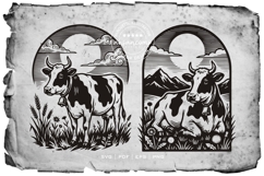 Farm Cow Silhouette SVG Product Image 2