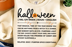 Halloween art printable, Halloween Definition Print SVG PNG Product Image 2