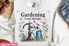 Gardening is my therapy PNG, Gardening Sublimation PNG Product Image 3