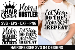 Hairdresser SVG Design - Eat Sleep Do The Hair Repeat Product Image 1