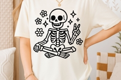 Groovy Skeleton Svg, Funny Halloween Skeleton Svg. Product Image 2