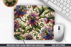 Mouse Pad Sublimation, Summer Flower Mouse Pad PNG Design Product Image 1