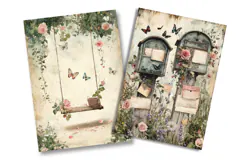 Garden Mailbox Junk Journal Pages Product Image 2