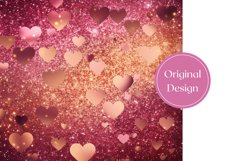 Love Hearts Tumbler, Valentine&#039;s Day Tumbler Wrap Design Product Image 2