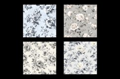 Shabby Chic Grey Flower Digital Paper Product Image 2