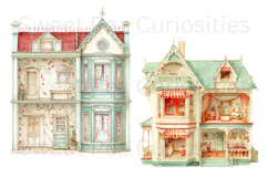 Garden, Ephemera, PNG, Junk Journal, Watercolor, clipart Product Image 2