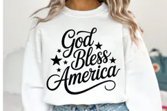 God Bless America Svg Design | Svg Cut Files | Shirt Svg Product Image 2