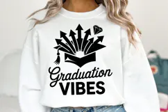 Graduation Vibes svg | Graduation Svg | Shirt Svg Product Image 2